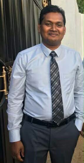 Portrait of Murshith Ahamed, President of Noor Mohamed Foundation.