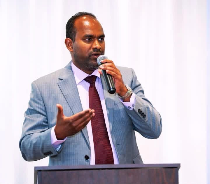 Portrait of Noor Mohamed Hassan Mubarak, Adviser to Noor Mohamed Foundation.
