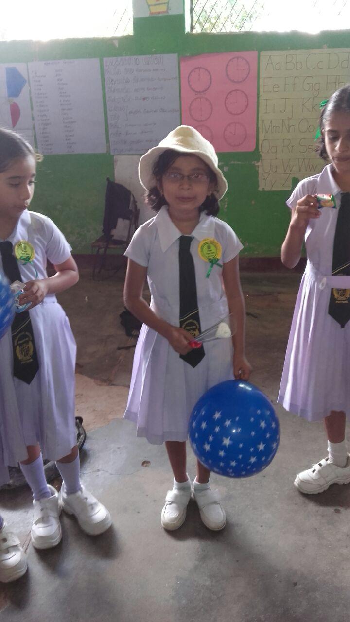 Primary school pupils participating in an earlier Children’s Day activity at Pottuvil Osmaniya Vidyalaya.